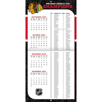 Chicago Blackhawks kalendář 2024 Wall Calendar