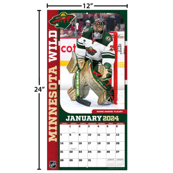 Minnesota Wild kalendář 2024 Wall Calendar