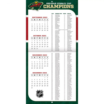 Minnesota Wild kalendář 2024 Wall Calendar