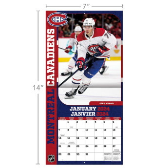 Montreal Canadiens kalendář 2024 Wall Calendar