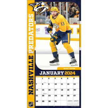 Nashville Predators kalendář 2024 Wall Calendar