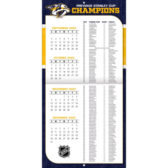 Nashville Predators kalendář 2024 Wall Calendar