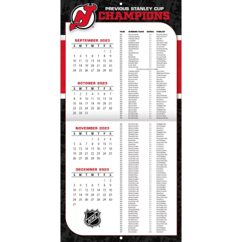 New Jersey Devils kalendář 2024 Wall Calendar