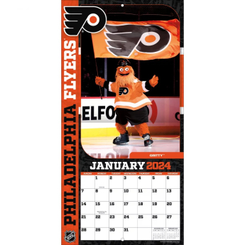 NHL produkty kalendář NHL Mascots 2024 Wall Calendar