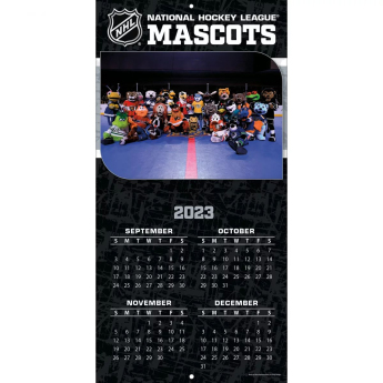 NHL produkty kalendář NHL Mascots 2024 Wall Calendar