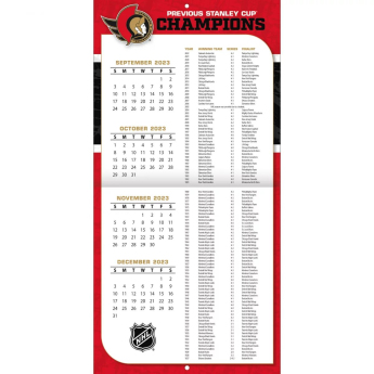 Ottawa Senators kalendář 2024 Wall Calendar