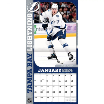 Tampa Bay Lightning kalendář 2024 Wall Calendar