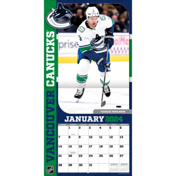 Vancouver Canucks kalendář 2024 Wall Calendar