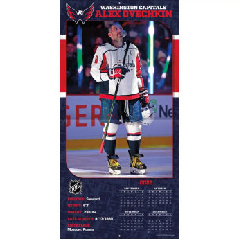 Washington Capitals kalendář Alexander Ovechkin #8 2024 Wall Calendar