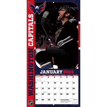 Washington Capitals kalendář Alexander Ovechkin #8 2024 Wall Calendar