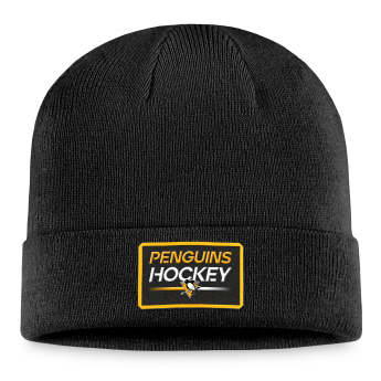 Pittsburgh Penguins zimní čepice Authentic Pro Prime Cuffed Beanie black