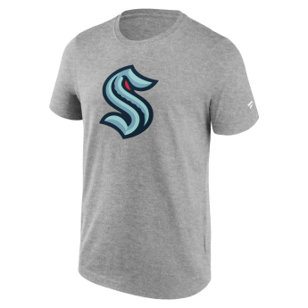 Seattle Kraken pánské tričko Primary Logo Graphic T-Shirt Sport Gray Heather