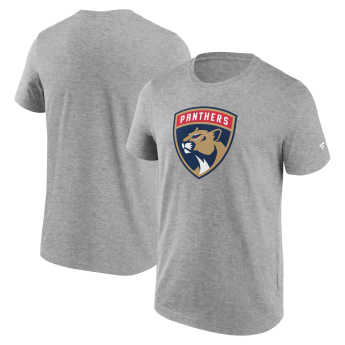 Florida Panthers pánské tričko Primary Logo Graphic T-Shirt Sport Gray Heather