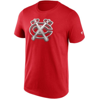 Chicago Blackhawks pánské tričko Chrome Graphic T-Shirt Athletic Red