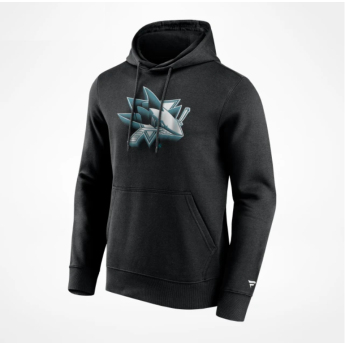 San Jose Sharks pánská mikina s kapucí Chrome Graphic Hoodie Black