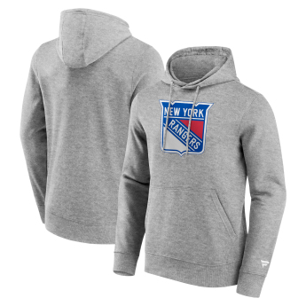 New York Rangers pánská mikina s kapucí Primary Logo Graphic Hoodie Sport Gray Heather