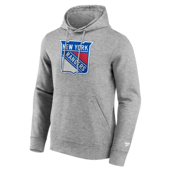 New York Rangers pánská mikina s kapucí Primary Logo Graphic Hoodie Sport Gray Heather