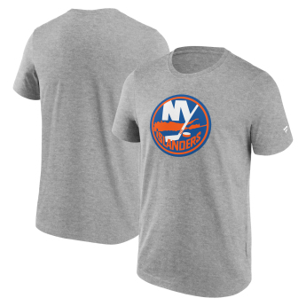 New York Islanders pánské tričko Primary Logo Graphic Sport Gray Heather
