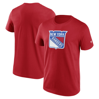 New York Rangers pánské tričko Primary Logo Graphic Athletic Red