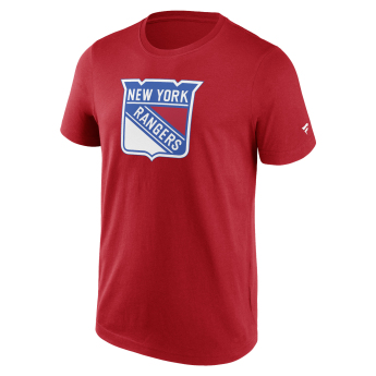 New York Rangers pánské tričko Primary Logo Graphic Athletic Red