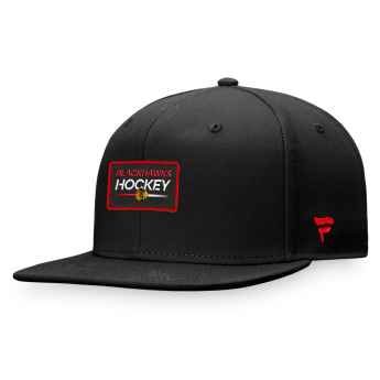 Chicago Blackhawks čepice flat kšiltovka Authentic Pro Prime Flat Brim Snapback black