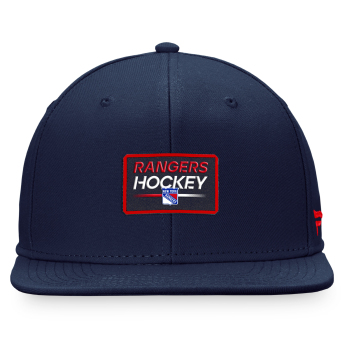 New York Rangers čepice flat kšiltovka Authentic Pro Prime Flat Brim Snapback navy