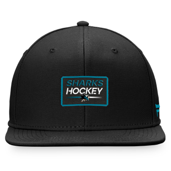 San Jose Sharks čepice flat kšiltovka Authentic Pro Prime Flat Brim Snapback black