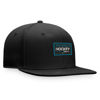 San Jose Sharks čepice flat kšiltovka Authentic Pro Prime Flat Brim Snapback black