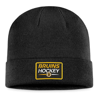 Boston Bruins zimní čepice Authentic Pro Prime Cuffed Beanie