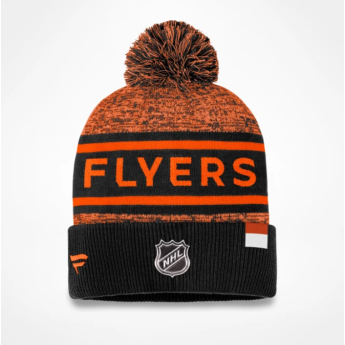 Philadelphia Flyers zimní čepice Authentic Pro Rink Heathered Cuffed Pom Knit