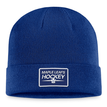 Toronto Maple Leafs zimní čepice Authentic Pro Prime Cuffed Beanie blue