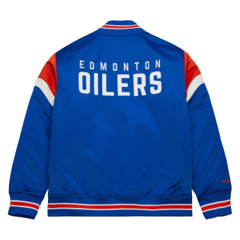 Edmonton Oilers pánská bunda NHL Heavyweight Satin Jacket