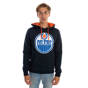 Edmonton Oilers pánská mikina s kapucí Core 47 BALLPARK Pullover Hood Fall Navy