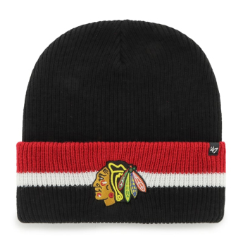 Chicago Blackhawks zimní čepice Split Cuff 47 CUFF KNIT Black