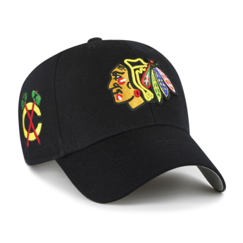 Chicago Blackhawks čepice baseballová kšiltovka Sure Shot Snapback 47 MVP Black