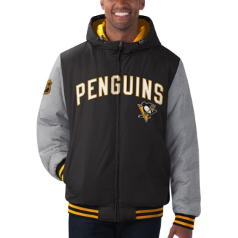 Pittsburgh Penguins pánská bunda s kapucí Cold Front Polyfilled Padded Jacket w. Hood