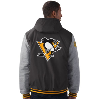 Pittsburgh Penguins pánská bunda s kapucí Cold Front Polyfilled Padded Jacket w. Hood