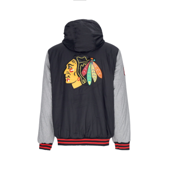 Chicago Blackhawks pánská bunda s kapucí Cold Front Polyfilled Padded Jacket w. Hood