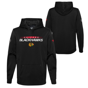 Chicago Blackhawks dětská mikina s kapucí Authentic Pro Hood Po Hoodie