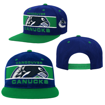Vancouver Canucks dětská čepice flat kšiltovka Logo Bar Deadstock Snapback