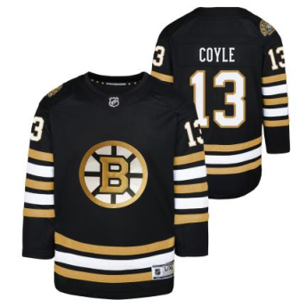 Boston Bruins dětský hokejový dres Charlie Coyle 13 black 100th Anniversary Premier Breakaway Jersey