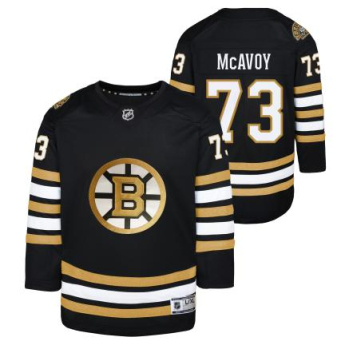 Boston Bruins dětský hokejový dres Charlie McAvoy 73 black 100th Anniversary Premier Breakaway Jersey