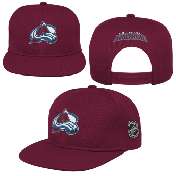 Colorado Avalanche dětská čepice flat kšiltovka Logo Flatbrim Snapback