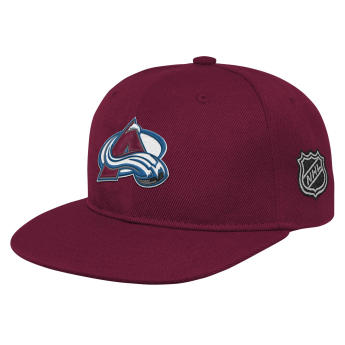 Colorado Avalanche dětská čepice flat kšiltovka Logo Flatbrim Snapback