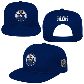 Edmonton Oilers dětská čepice flat kšiltovka Logo Flatbrim Snapback