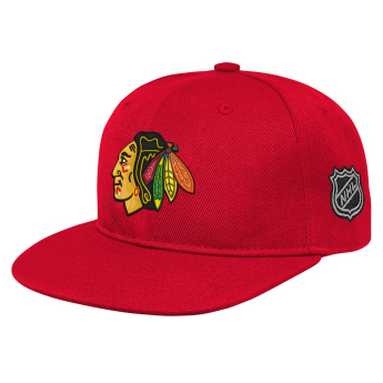 Chicago Blackhawks dětská čepice flat kšiltovka Logo Flatbrim Snapback