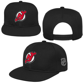New Jersey Devils dětská čepice flat kšiltovka Logo Flatbrim Snapback