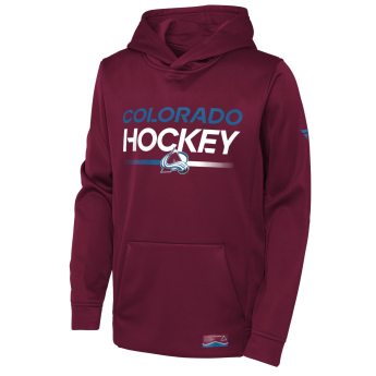 Colorado Avalanche dětská mikina s kapucí Authentic Pro Hoodie Po Hood