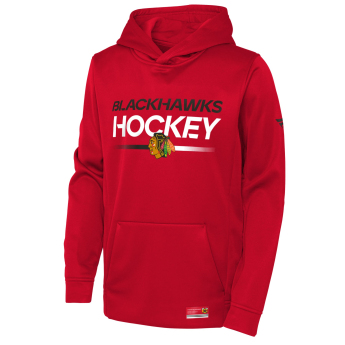 Chicago Blackhawks dětská mikina s kapucí Authentic Pro Hoodie Po Hood