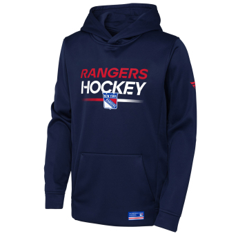 New York Rangers dětská mikina s kapucí Authentic Pro Hoodie Po Hood